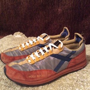 Polo Sport X-67 Women’s Yellow Blue White Sz 8.5